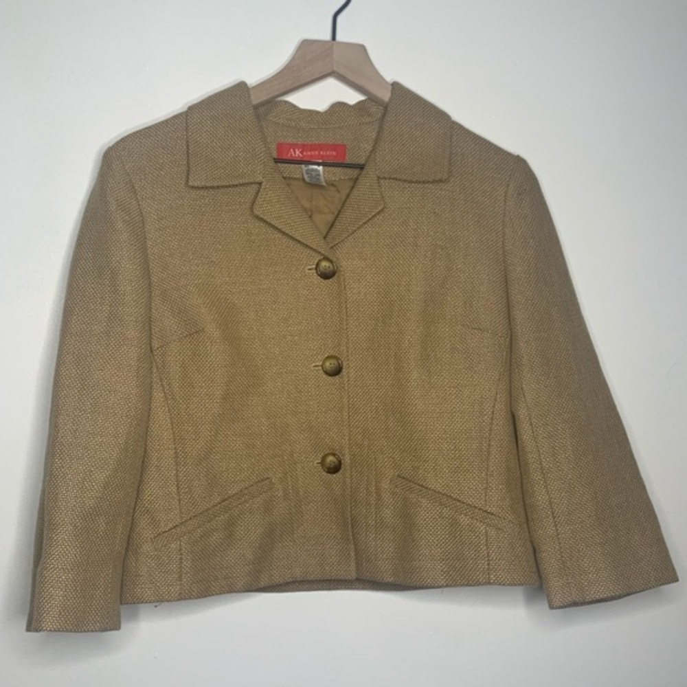 Anne Klein Lined Button Down Blazer Medium - image 1
